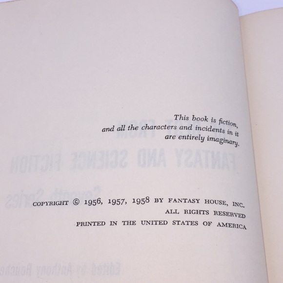 1958 The Best From Fantasy and Science Fiction Seventh Series Anthony Boucher - Picture 6 of 12